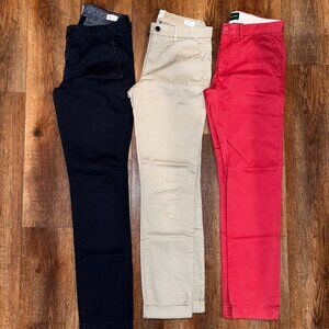 Fantastic Condition! 3 Pairs of Men's 30x32 Khaki Pants, Slim! 1 J. Crew, 2 Gap